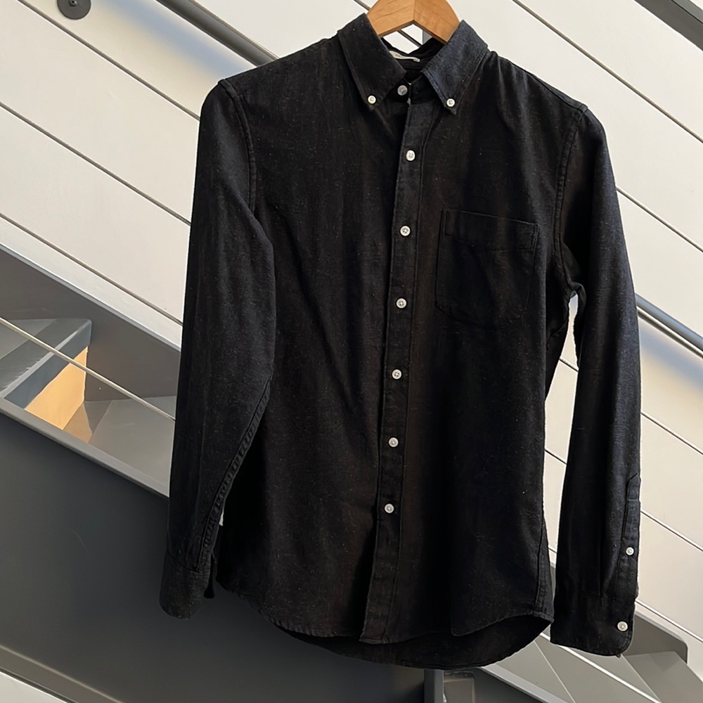 J. Crew cotton dress shirt - speckled print